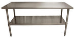BK Resources 72" x 24" 18 Gauge Stainless Steel Work Table with Galvanized Undershelf – Prep Table - Donut-Equipment.com