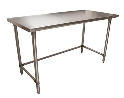 BK Resources 60" x 24" 18 Gauge Stainless Steel Work Table with Open Base – Prep Table - Donut-Equipment.com