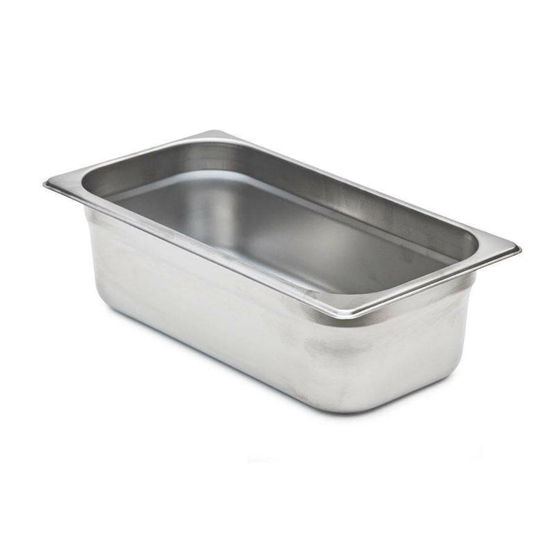 WINCO One Third Size Steam Pan & Slotted Lid, Stainless - Donut-Equipment.com