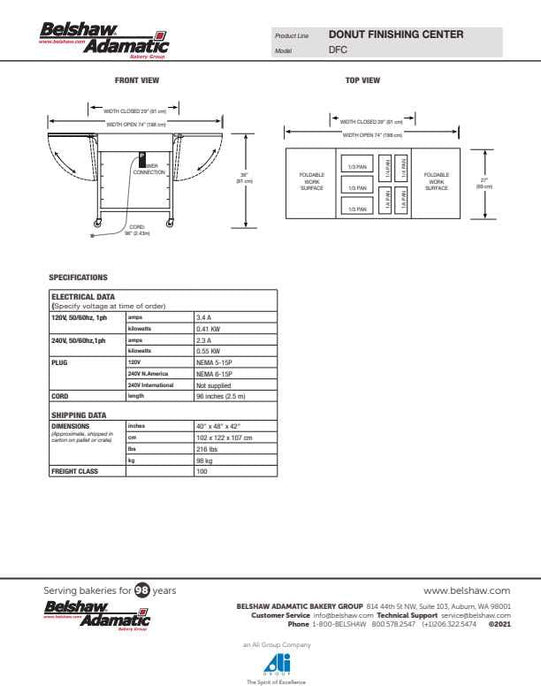 Belshaw Donut Finishing Center - Donut-Equipment.com