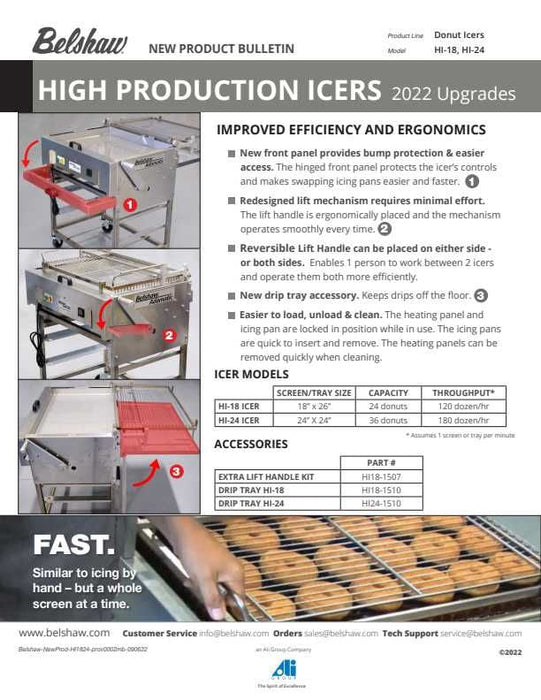 Belshaw HI18F High Production Icers (2 Options in Variants) - Donut-Equipment.com