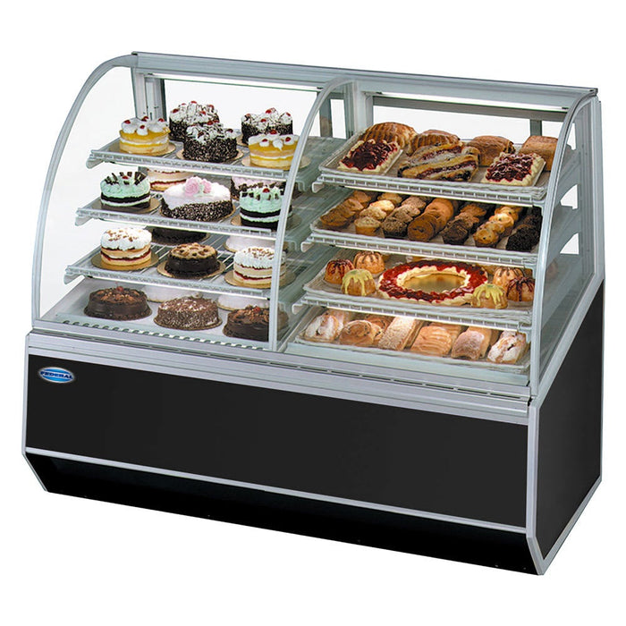 White External Color SGD7748 Dry High Volume Series Display Case 77" x 35.31" x 48" - Donut-Equipment.com