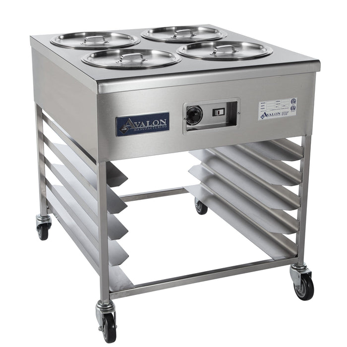 Avalon (HI24-30) Hot Icing Station (4) Well Icer with optional Pan Slides - Donut-Equipment.com